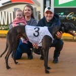 Hennessey with trainer Ashlee Terry and family